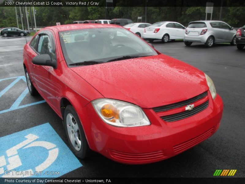 Victory Red / Gray 2007 Chevrolet Cobalt LS Coupe