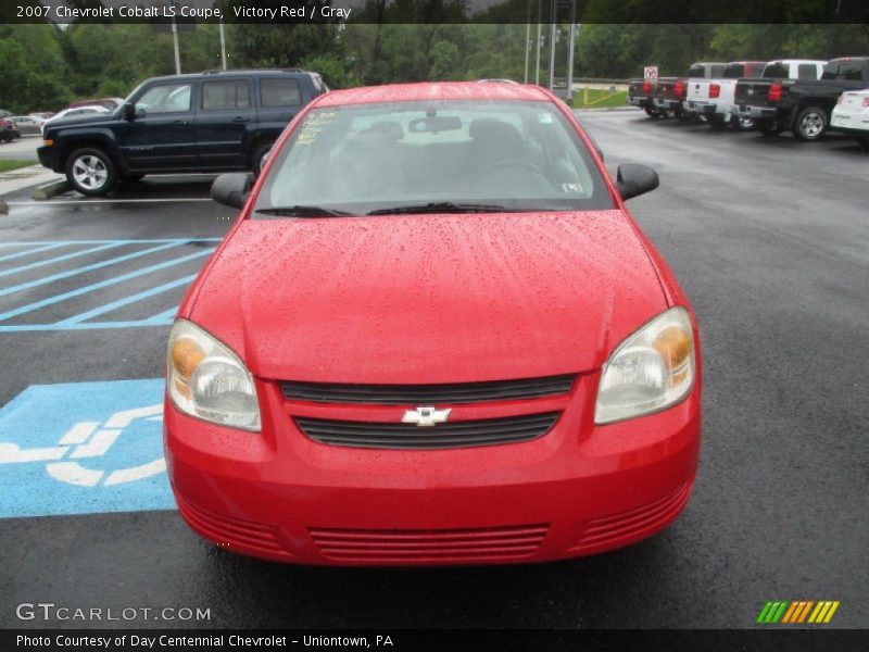 Victory Red / Gray 2007 Chevrolet Cobalt LS Coupe