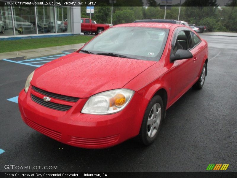 Victory Red / Gray 2007 Chevrolet Cobalt LS Coupe