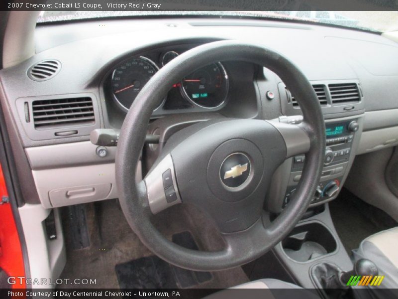 Victory Red / Gray 2007 Chevrolet Cobalt LS Coupe