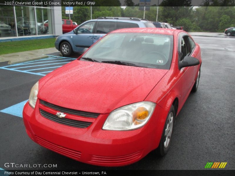 Victory Red / Gray 2007 Chevrolet Cobalt LS Coupe