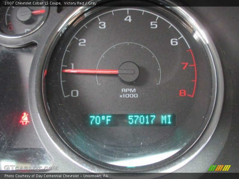 Victory Red / Gray 2007 Chevrolet Cobalt LS Coupe
