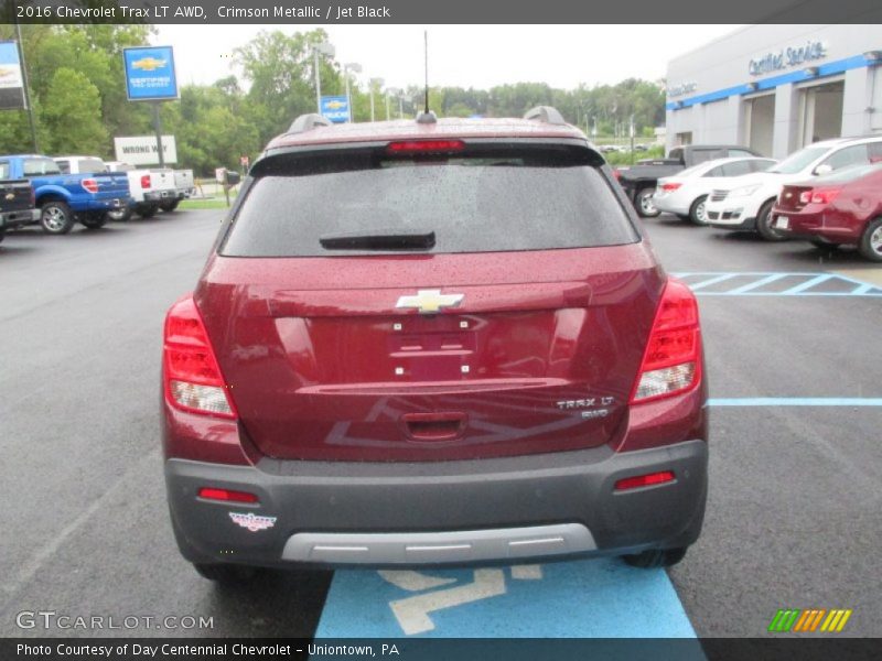 Crimson Metallic / Jet Black 2016 Chevrolet Trax LT AWD