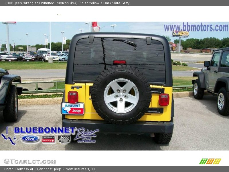 Solar Yellow / Dark Slate Gray 2006 Jeep Wrangler Unlimited Rubicon 4x4
