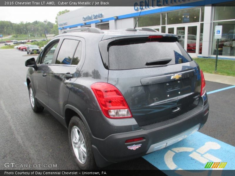 Cyber Gray Metallic / Jet Black 2016 Chevrolet Trax LT AWD