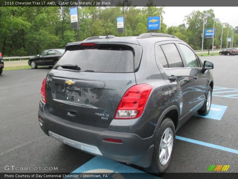 Cyber Gray Metallic / Jet Black 2016 Chevrolet Trax LT AWD