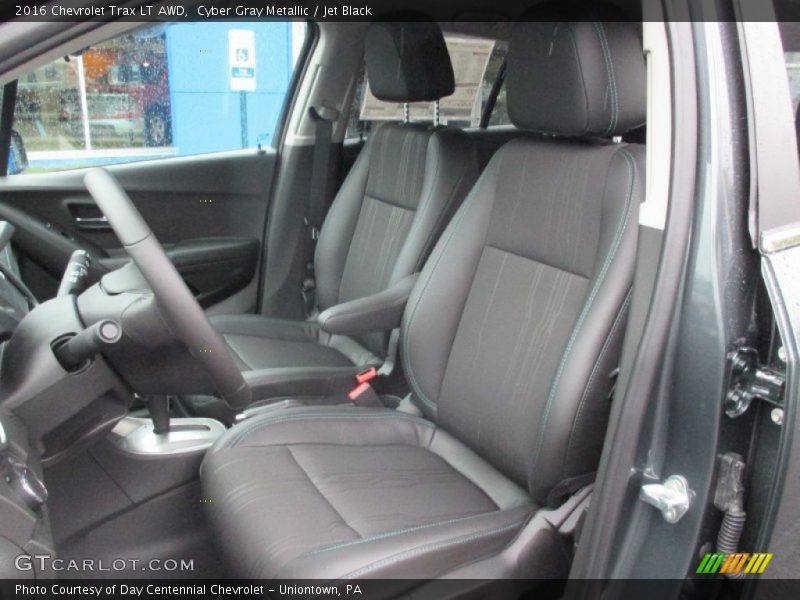 Cyber Gray Metallic / Jet Black 2016 Chevrolet Trax LT AWD