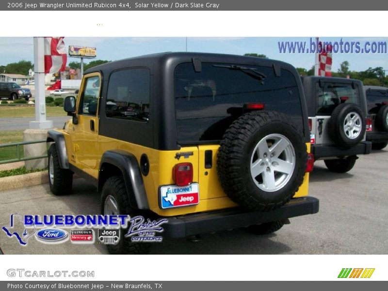 Solar Yellow / Dark Slate Gray 2006 Jeep Wrangler Unlimited Rubicon 4x4