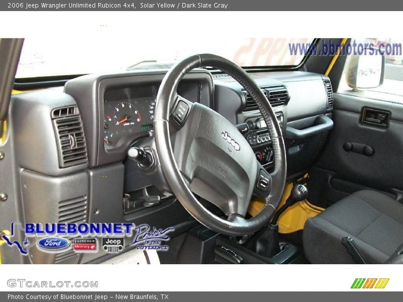 Solar Yellow / Dark Slate Gray 2006 Jeep Wrangler Unlimited Rubicon 4x4