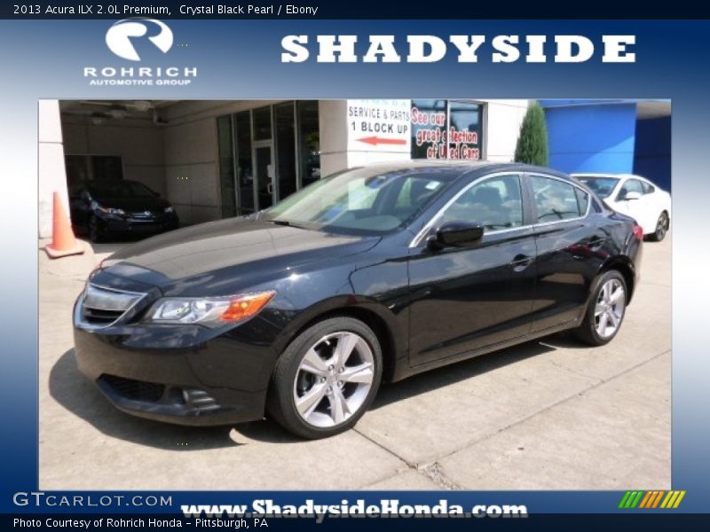 Crystal Black Pearl / Ebony 2013 Acura ILX 2.0L Premium