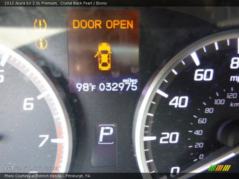 Crystal Black Pearl / Ebony 2013 Acura ILX 2.0L Premium
