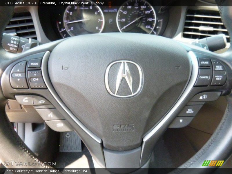Crystal Black Pearl / Ebony 2013 Acura ILX 2.0L Premium
