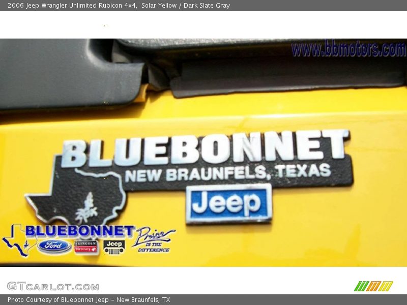 Solar Yellow / Dark Slate Gray 2006 Jeep Wrangler Unlimited Rubicon 4x4