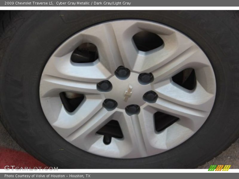 Cyber Gray Metallic / Dark Gray/Light Gray 2009 Chevrolet Traverse LS