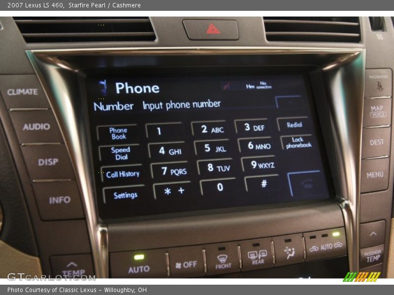 Controls of 2007 LS 460