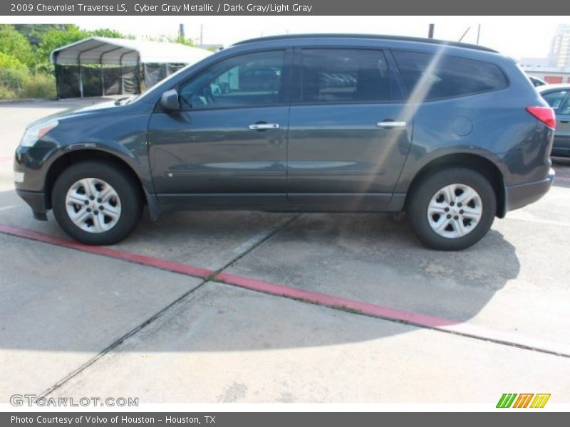 Cyber Gray Metallic / Dark Gray/Light Gray 2009 Chevrolet Traverse LS