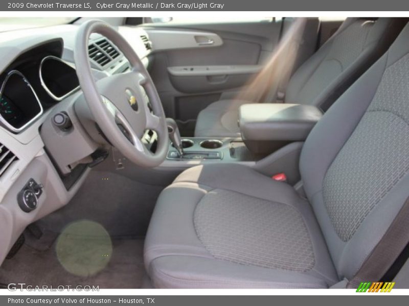 Cyber Gray Metallic / Dark Gray/Light Gray 2009 Chevrolet Traverse LS