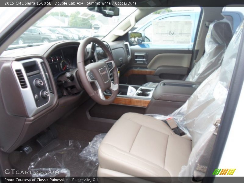  2015 Sierra 1500 SLT Double Cab 4x4 Cocoa/Dune Interior