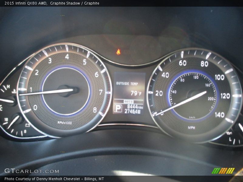  2015 QX80 AWD AWD Gauges