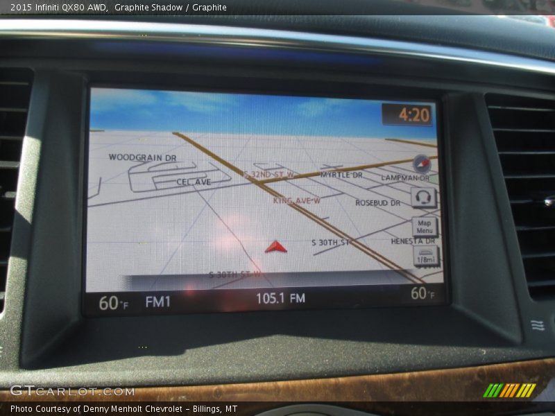 Navigation of 2015 QX80 AWD