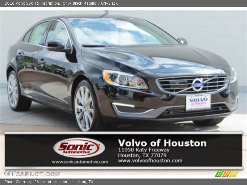 Onyx Black Metallic / Off-Black 2016 Volvo S60 T5 Inscription