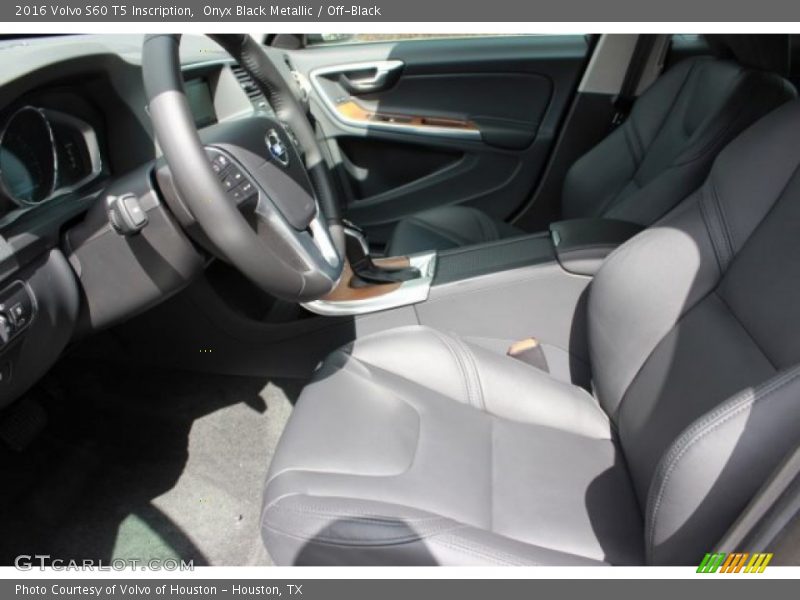 Onyx Black Metallic / Off-Black 2016 Volvo S60 T5 Inscription