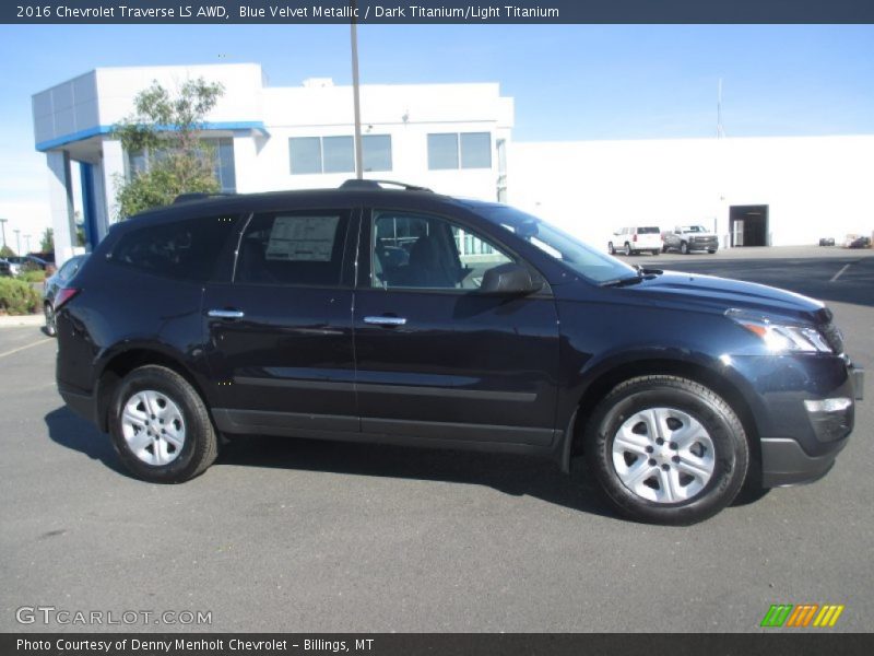Blue Velvet Metallic / Dark Titanium/Light Titanium 2016 Chevrolet Traverse LS AWD