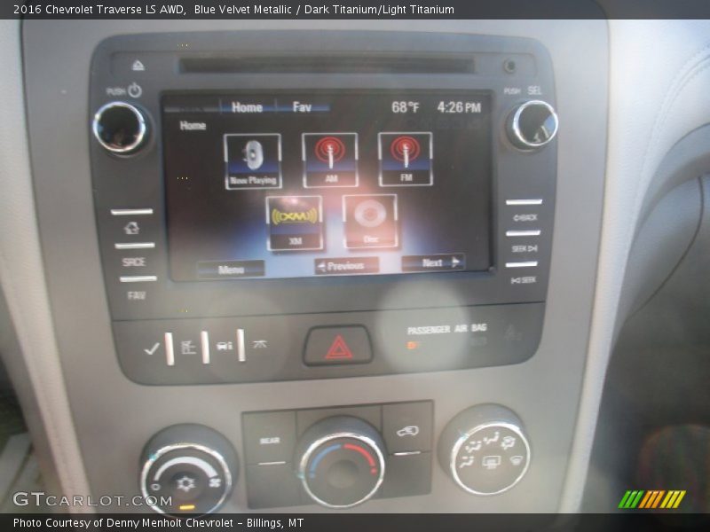 Blue Velvet Metallic / Dark Titanium/Light Titanium 2016 Chevrolet Traverse LS AWD