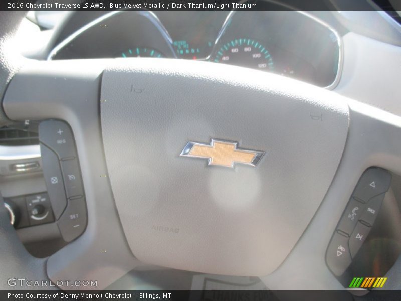 Blue Velvet Metallic / Dark Titanium/Light Titanium 2016 Chevrolet Traverse LS AWD