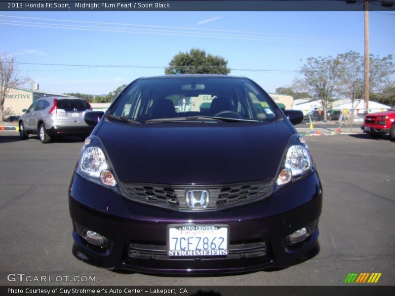 Midnight Plum Pearl / Sport Black 2013 Honda Fit Sport