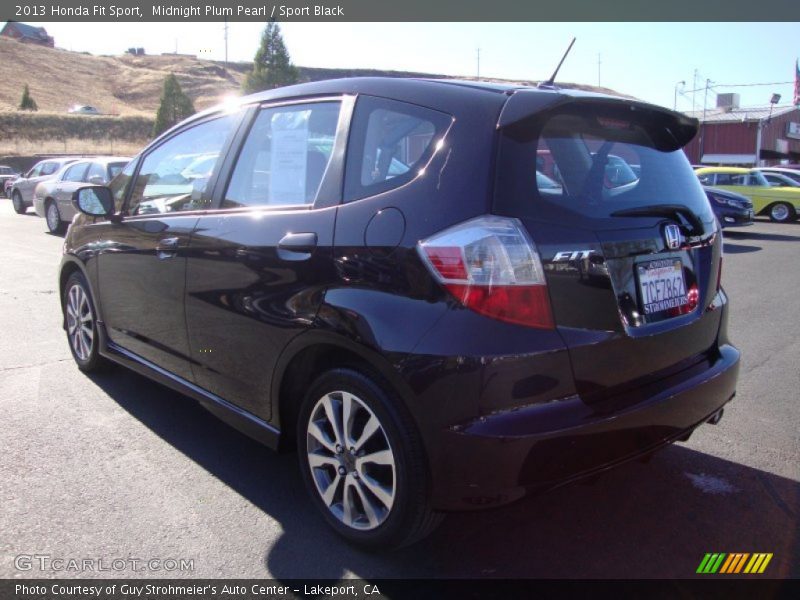 Midnight Plum Pearl / Sport Black 2013 Honda Fit Sport