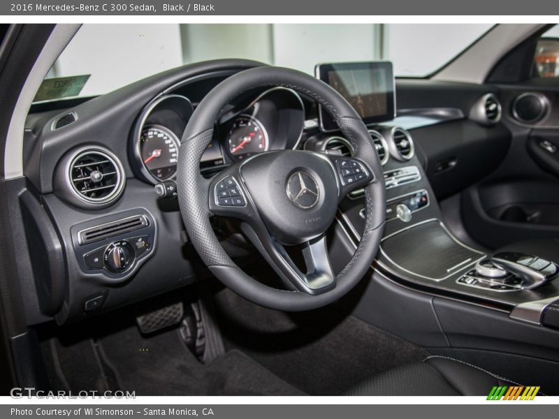 Black / Black 2016 Mercedes-Benz C 300 Sedan