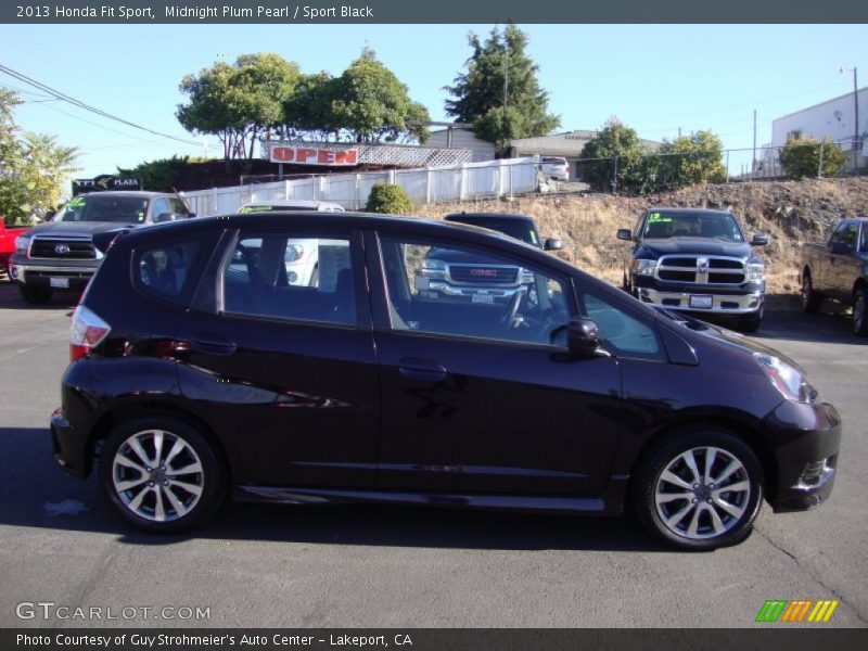 Midnight Plum Pearl / Sport Black 2013 Honda Fit Sport