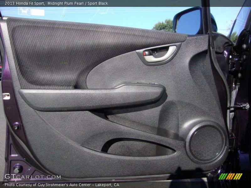 Midnight Plum Pearl / Sport Black 2013 Honda Fit Sport