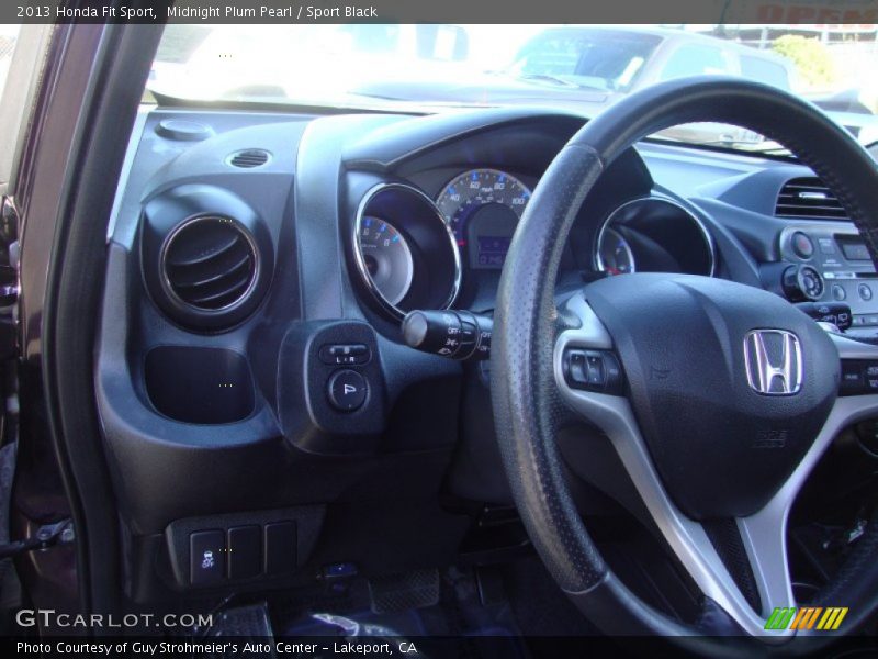 Midnight Plum Pearl / Sport Black 2013 Honda Fit Sport