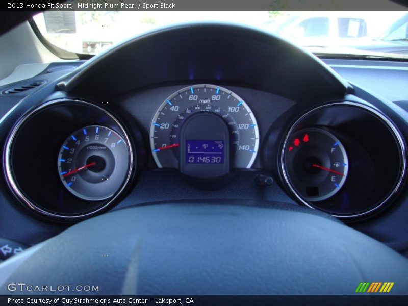 Midnight Plum Pearl / Sport Black 2013 Honda Fit Sport