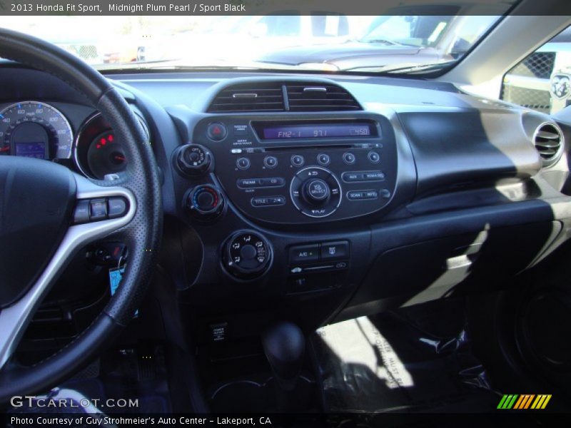 Midnight Plum Pearl / Sport Black 2013 Honda Fit Sport