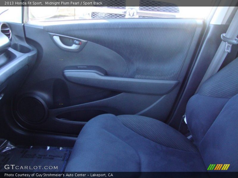 Midnight Plum Pearl / Sport Black 2013 Honda Fit Sport