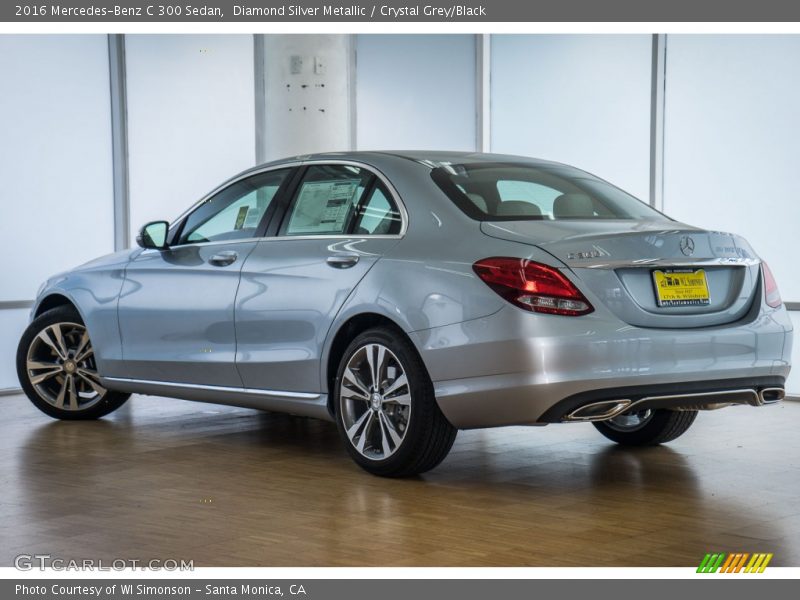 Diamond Silver Metallic / Crystal Grey/Black 2016 Mercedes-Benz C 300 Sedan