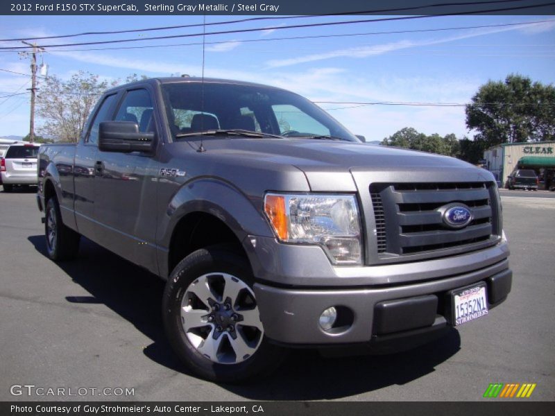 Sterling Gray Metallic / Steel Gray 2012 Ford F150 STX SuperCab