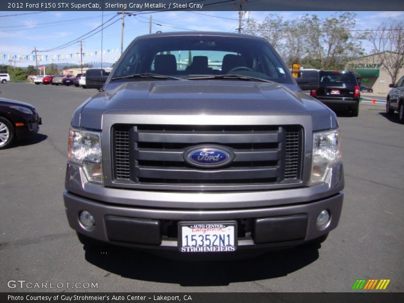 Sterling Gray Metallic / Steel Gray 2012 Ford F150 STX SuperCab