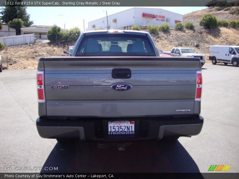 Sterling Gray Metallic / Steel Gray 2012 Ford F150 STX SuperCab