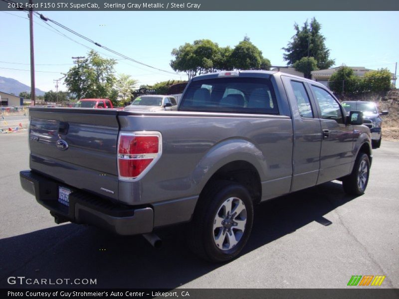 Sterling Gray Metallic / Steel Gray 2012 Ford F150 STX SuperCab