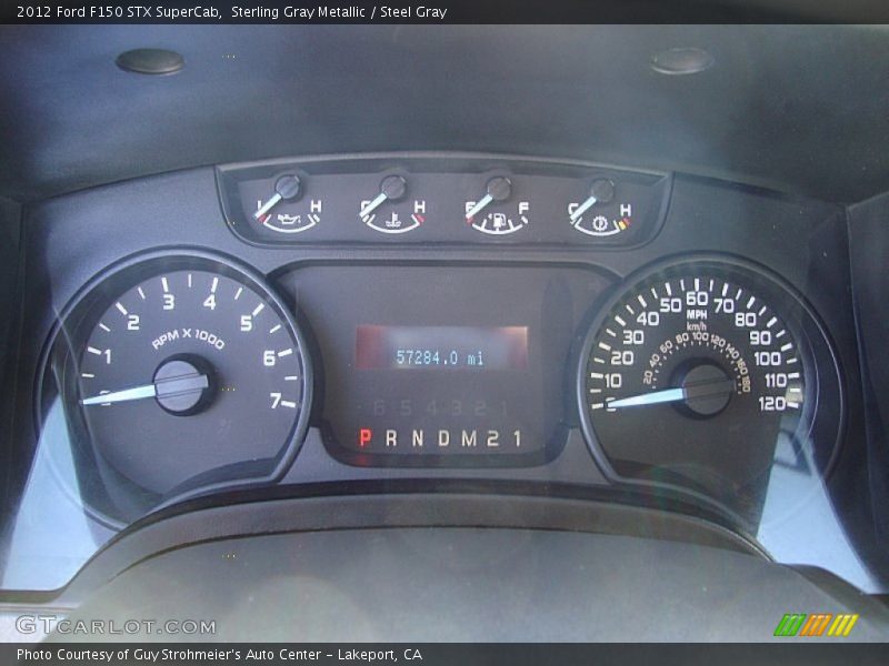 Sterling Gray Metallic / Steel Gray 2012 Ford F150 STX SuperCab