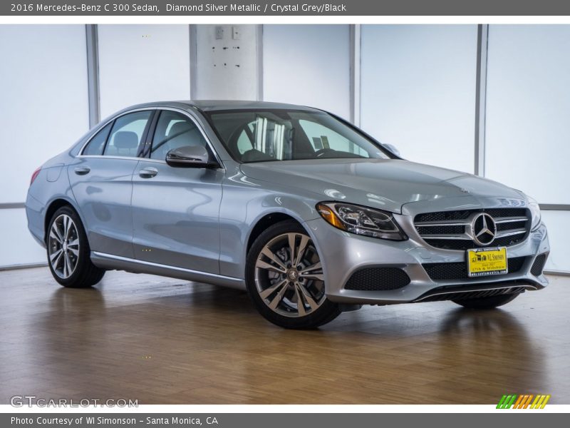 Diamond Silver Metallic / Crystal Grey/Black 2016 Mercedes-Benz C 300 Sedan