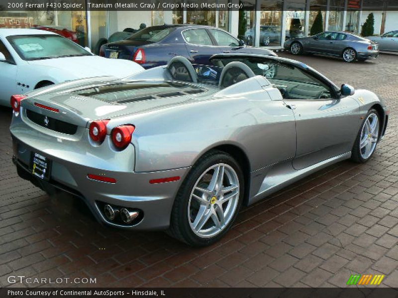 Titanium (Metallic Gray) / Grigio Medio (Medium Grey) 2006 Ferrari F430 Spider