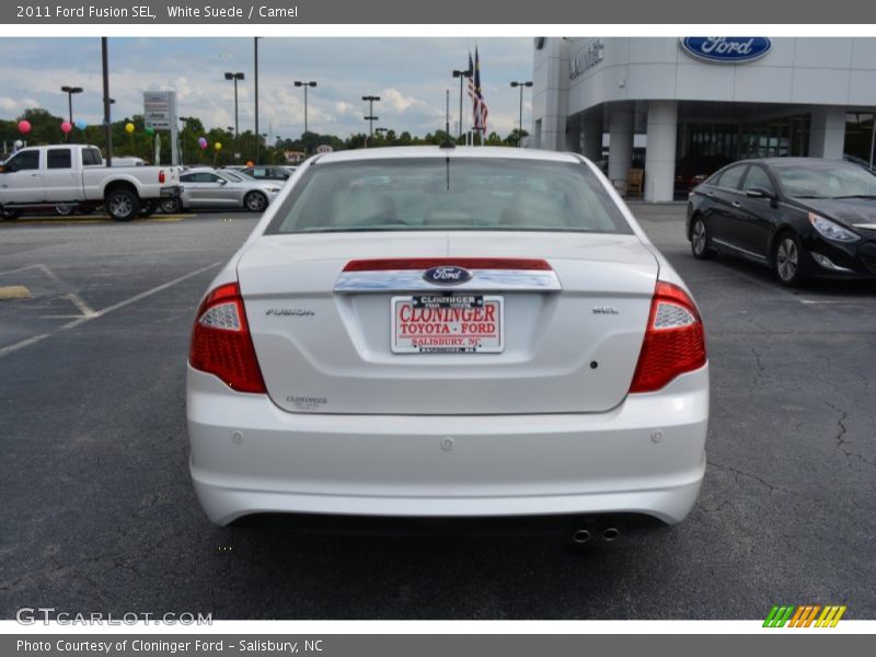 White Suede / Camel 2011 Ford Fusion SEL