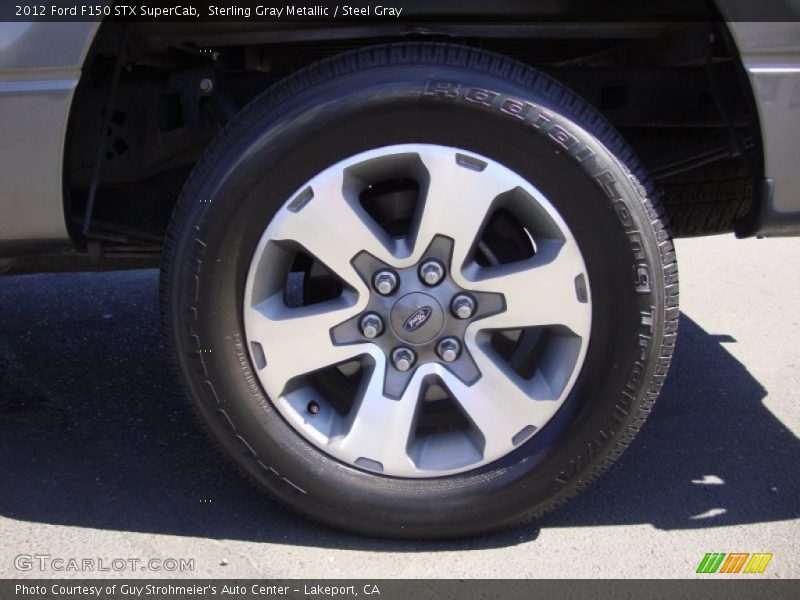 Sterling Gray Metallic / Steel Gray 2012 Ford F150 STX SuperCab