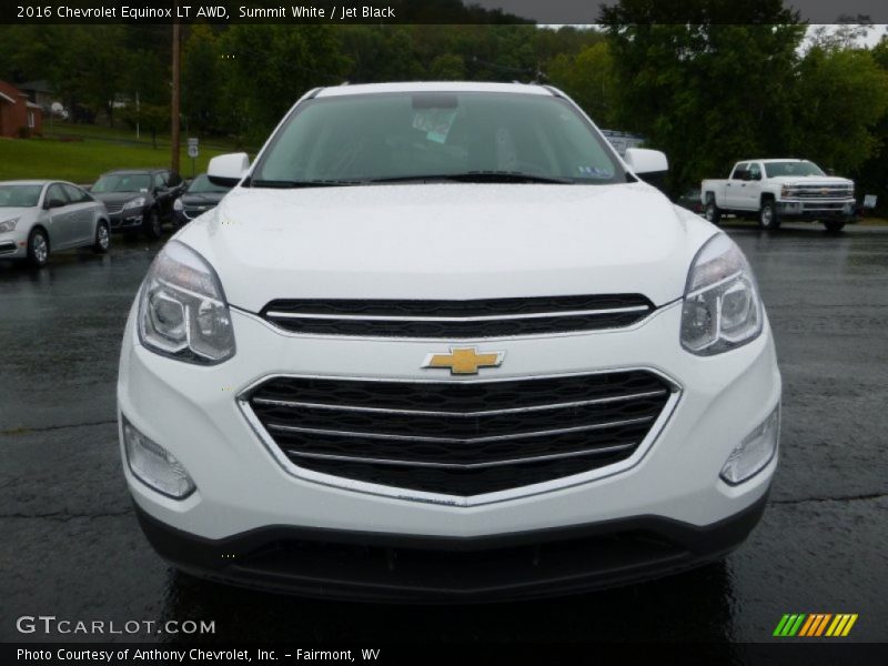 Summit White / Jet Black 2016 Chevrolet Equinox LT AWD