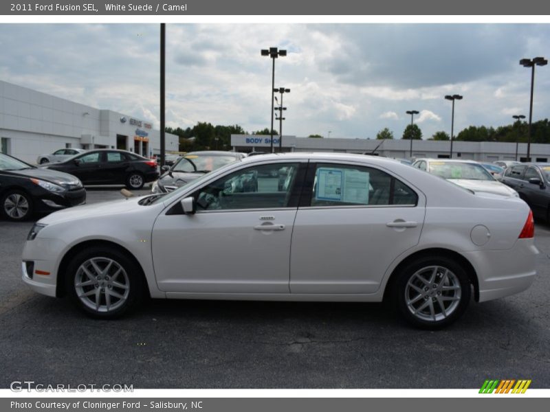 White Suede / Camel 2011 Ford Fusion SEL